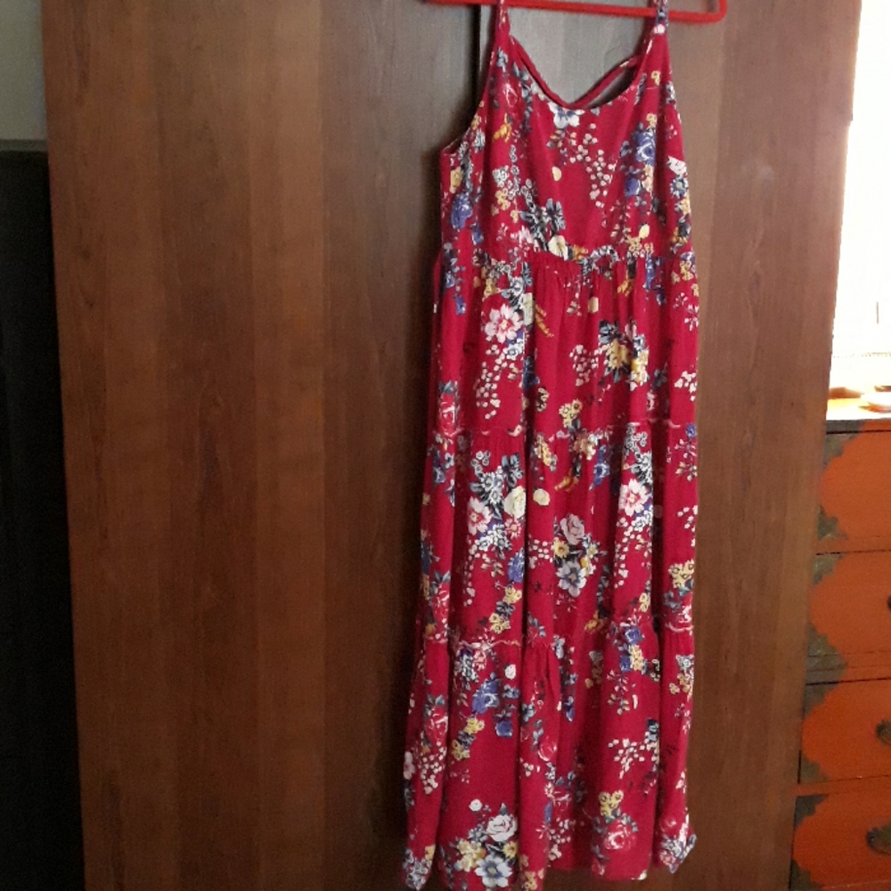 Torrid Floral CrissCross Maxi Dress